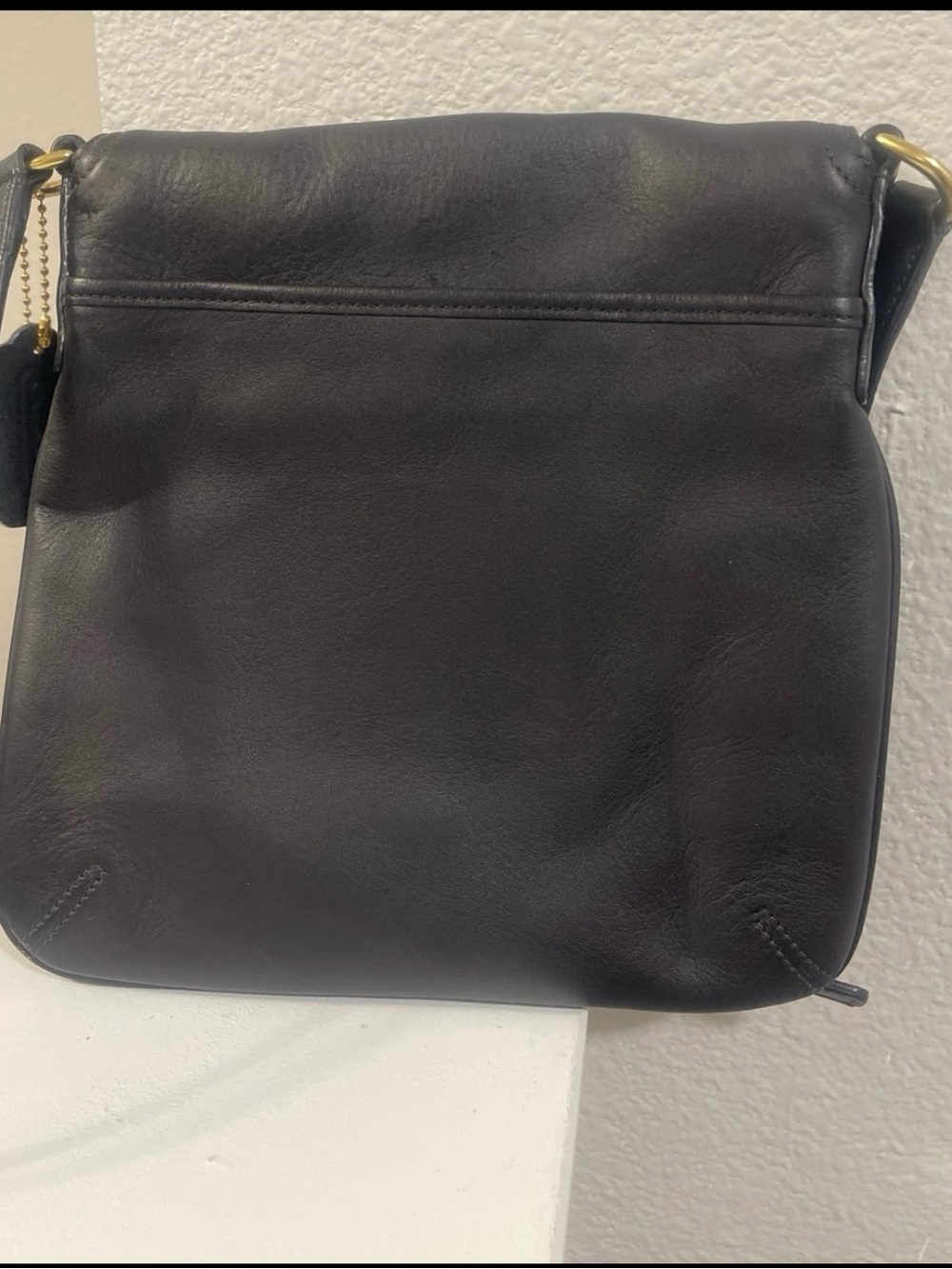 COACH vintage Legacy Slim Flap black leather crossbody 9592 - Picture 3 of 12